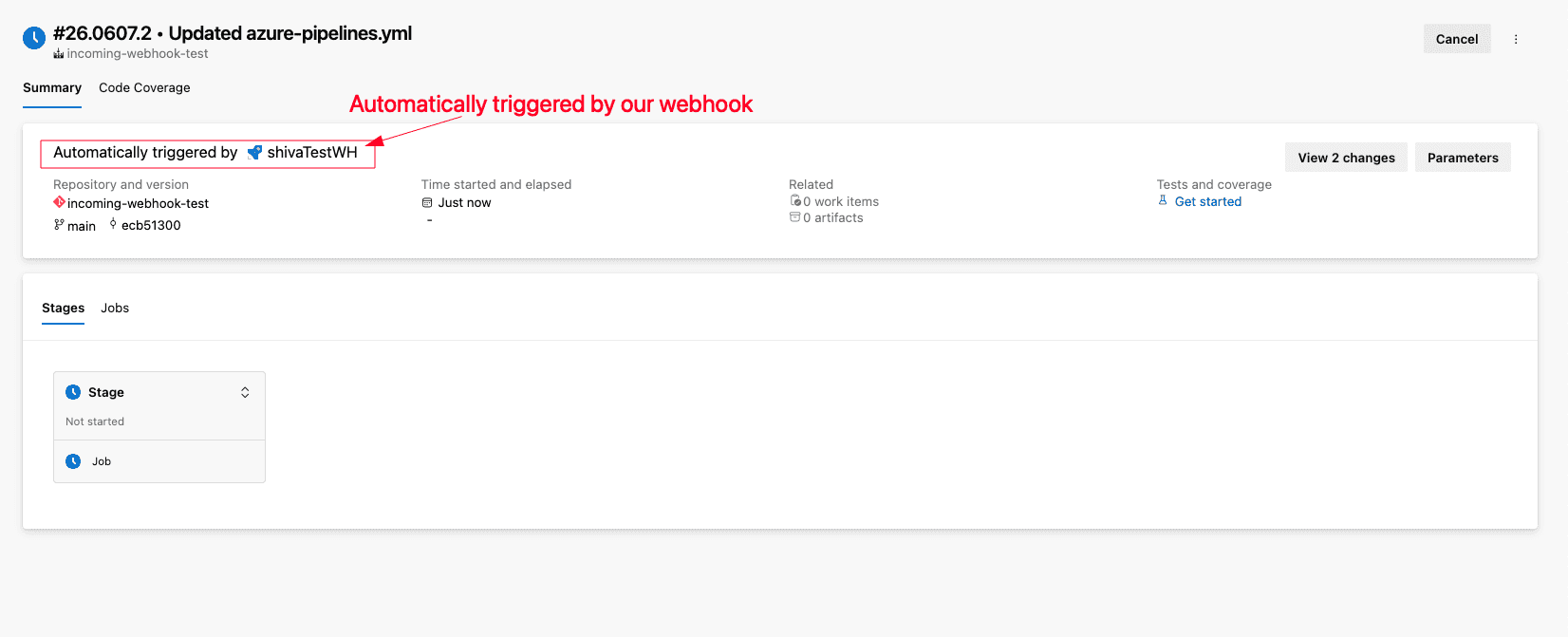Azure Devops - Trigger pipeline on incoming webhooks - Featured image