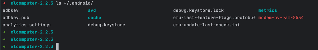 What's inside ~/.android/