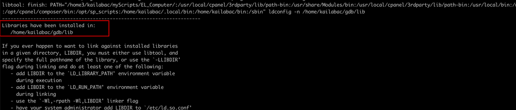 gdb Installation successful gdb-install success