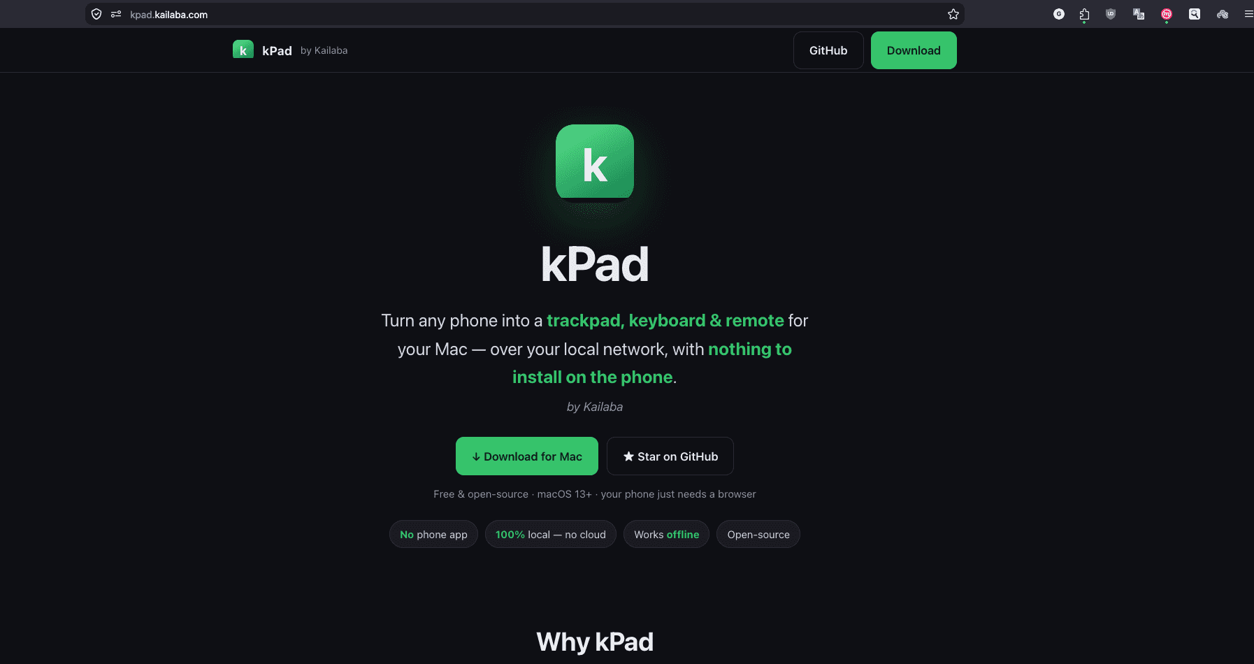 kPad - bridge between your mac and phone - Featured image