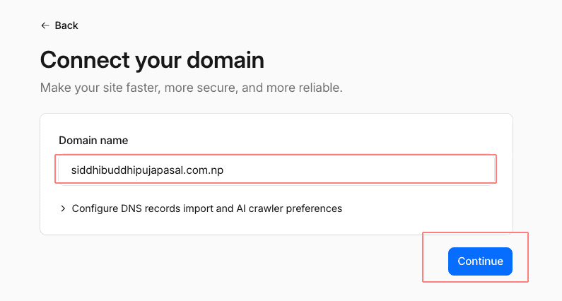 Your domain name
